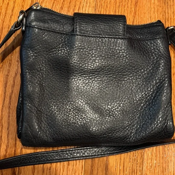 Michael Kors Y2K Black Fulton Double Zip Organizer Leather Crossbody Bag - Picture 2 of 4